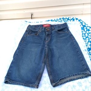 Boys Arizona Denim Jeans Shorts Size 20R Adjustable Waist EUC